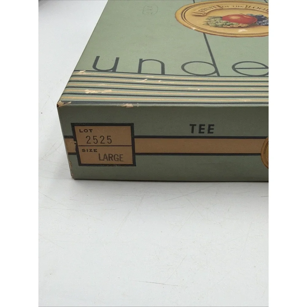 Vintage 50's Fruit Of The Loom Underwear Tee Shirts Box Original Factory Issue